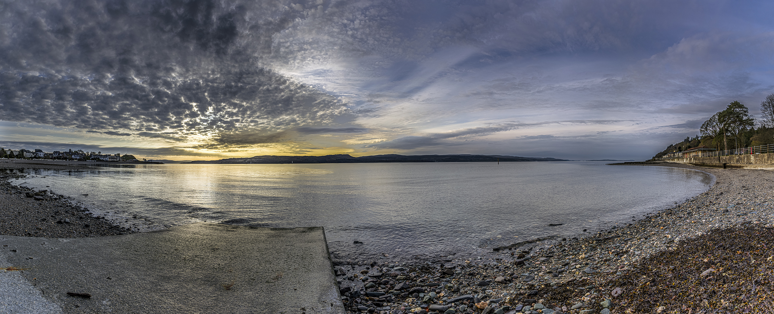 sunrise over the Firth of Clyde from Dunoon